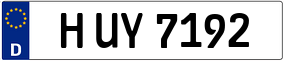 Trailer License Plate